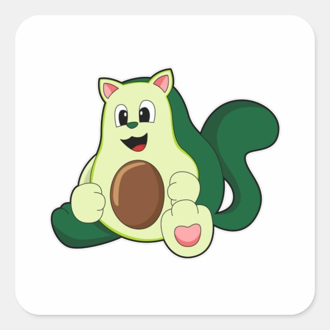 Sticker Carré Chat en tant qu'avocat (Devant)