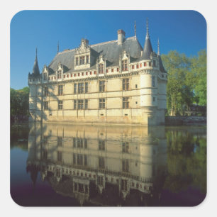 Sticker Carré Château d'Azay-le-Rideau, Indre-et-Loire,