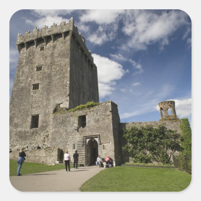 Sticker Carré Château de Blarney, Irlande (Devant)