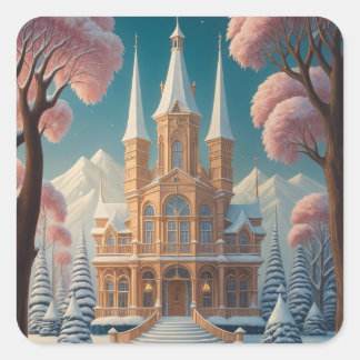 Sticker Carré Château de Whispering Dreams