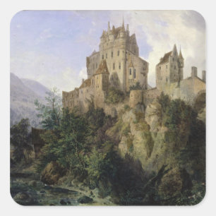 Sticker Carré Château d'Eltz