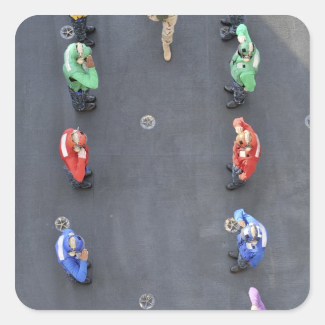 Sticker Carré Chef des opérations navales (Devant)