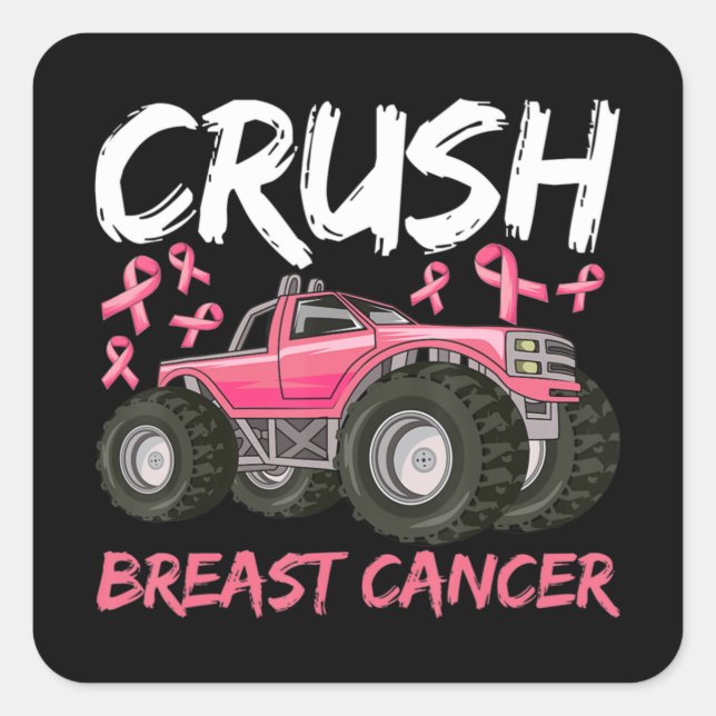 Sticker Carré chemise de sensibilisation au cancer du sein pour  (Devant)