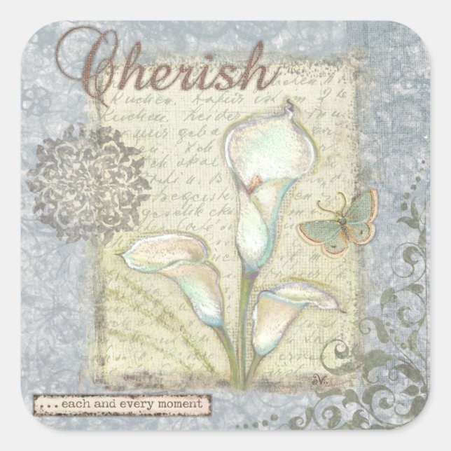Sticker Carré Cherish (Devant)