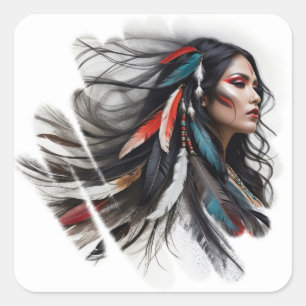 Sticker Carré Cherokee Pride 4