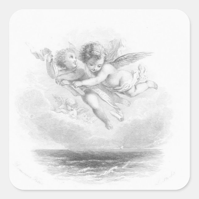 Sticker Carré Cherubs (Devant)