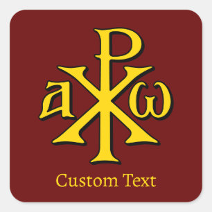 Sticker Carré Chi Rho Christogram