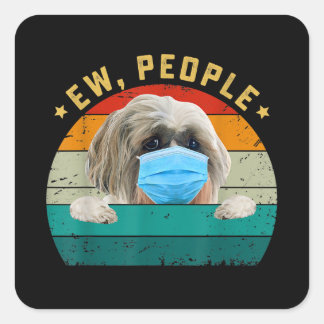 Sticker Carré Chien Chien Chien Chien Chien Chien Chien Maigre P
