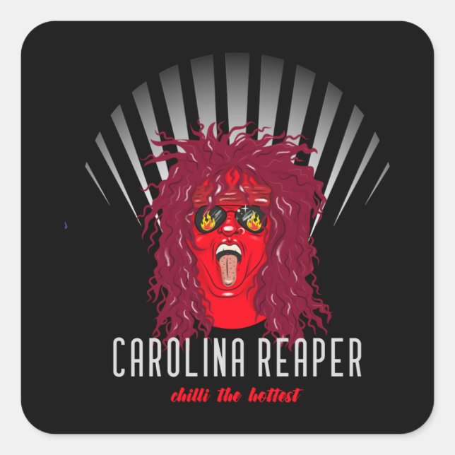 Sticker Carré Chili (Devant)
