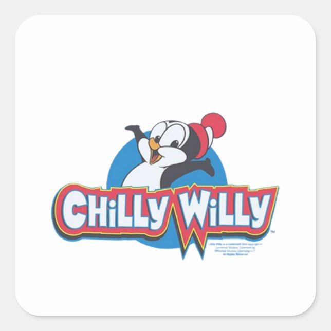 Sticker Carré Chilly Willy - Logo (Devant)