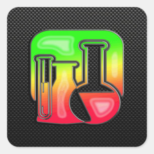 Sticker Carré Chimie lisse
