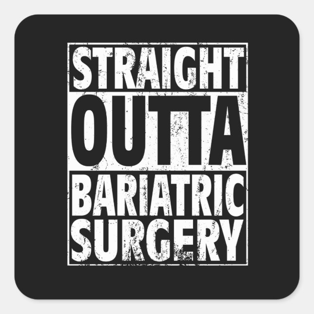 Sticker Carré Chirurgie bariatrique Manches gastriques Bande Per (Devant)