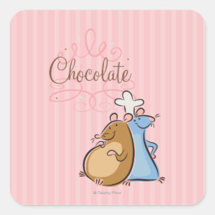 Sticker Carré Chocolat