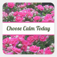 Choisissez le Calme Aujourd'hui Fleurs de Jardin R
