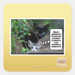 Sticker Carré choses mauvaises