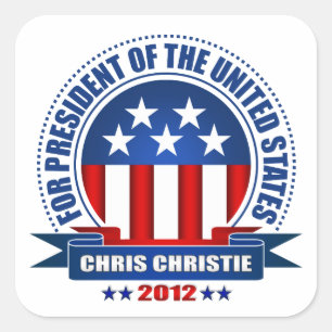 Sticker Carré Chris Christie