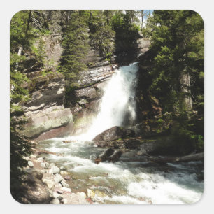 Sticker Carré Chutes Baring au parc national des Glaciers
