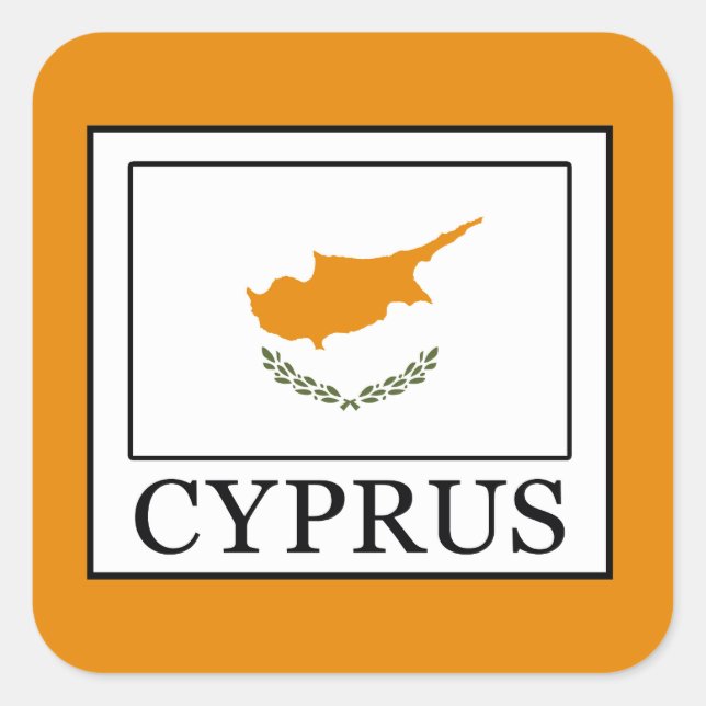 Sticker Carré Chypre (Devant)