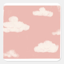 Ciel rose Gros nuages moelleux