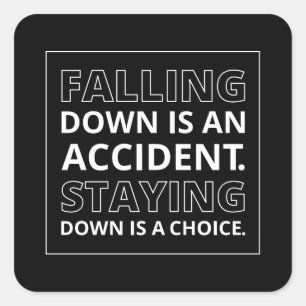 Sticker Carré Citation de l'athlète à prix bas