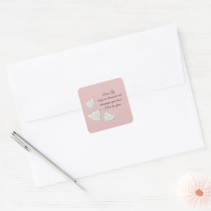 Sticker Carré Citation Diamants & Champagne – Édition Cher La Vi