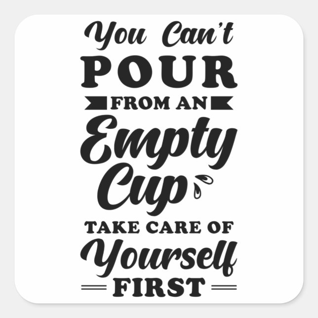 Sticker Carré Citation Inspiration Autosoins (Devant)