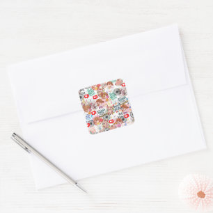 Sticker Carré Citation motivante mignonne – Positive Kawaii