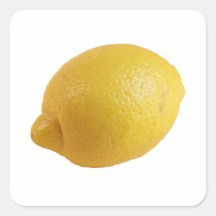 Sticker Carré Citron jaune, un oeil frais et lumineux