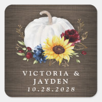 Citrouille blanc Tournesol Rose Mariage de automne