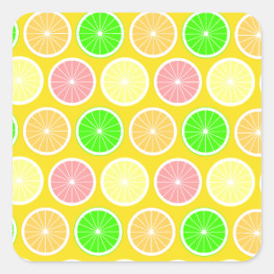 Sticker Carré Citrus