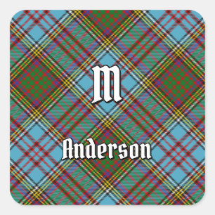 Sticker Carré Clan Anderson Tartan