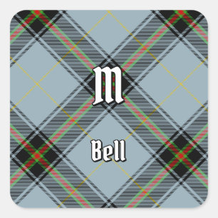 Sticker Carré Clan Bell Tartan