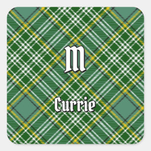 Sticker Carré Clan Currie Tartan