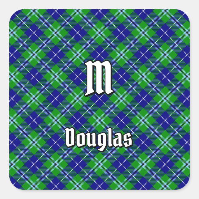 Sticker Carré Clan Douglas Tartan (Devant)