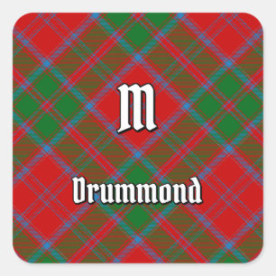Sticker Carré Clan Drummond Tartan