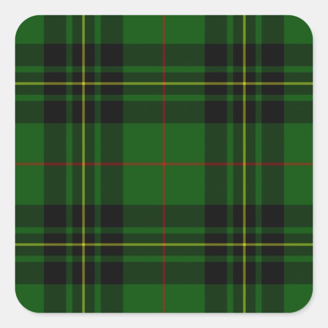 Sticker Carré Clan Forbes Tartan (Devant)