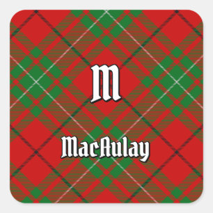Sticker Carré Clan MacAulay Tartan