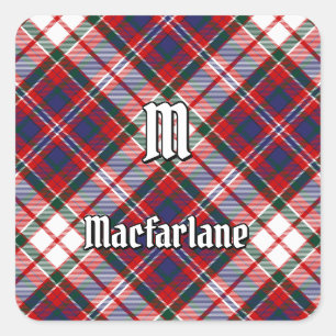 Sticker Carré Clan MacFarlane robe Tartan