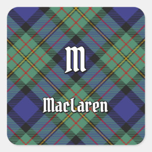 Sticker Carré Clan MacLaren Tartan
