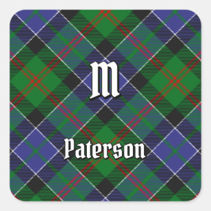 Sticker Carré Clan Paterson Tartan