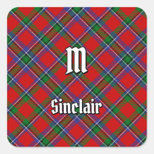 Sticker Carré Clan Sinclair Tartan