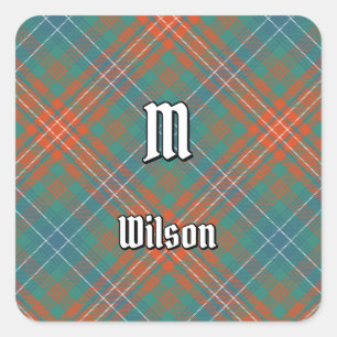 Sticker Carré Clan Wilson Ancienne Tartan
