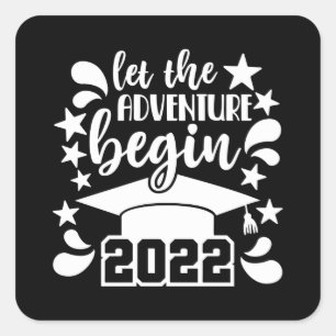 Sticker Carré Classe de 2022 Graduate Congrats the Grad