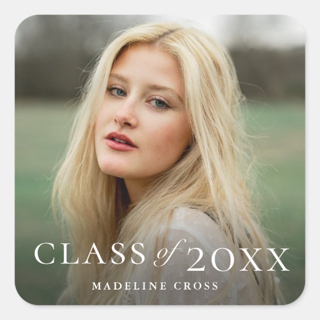 Sticker Carré Classe de Carré photo 2022 (Devant)