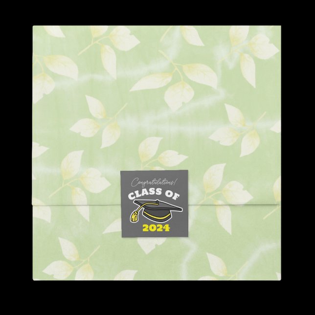 STICKER CARRÉ CLASSE DE FÉLICITATIONS 2024 (Créateur téléchargé)