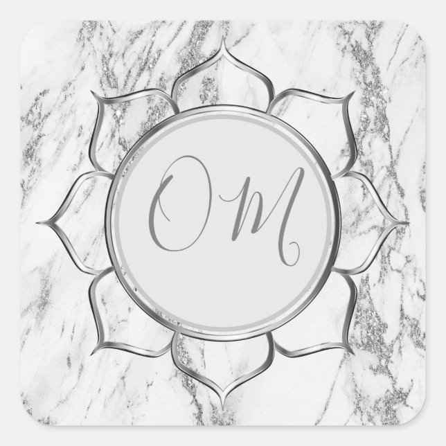 Sticker Carré Classic Elegant Marble OM (Devant)