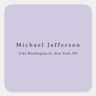 Sticker Carré Classical Creative Trendy Pastel Color Minimalist