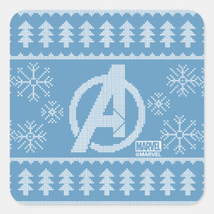 Sticker Carré Classique Avengers   Avengers Vacances Knit Graphi