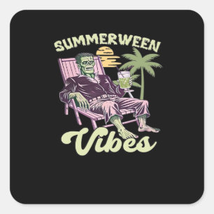 Sticker Carré Classique d'Halloween de Summerween Vibes