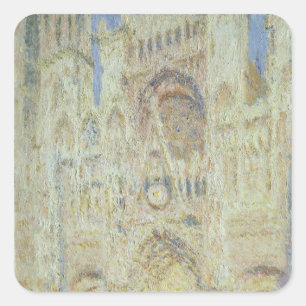 Sticker Carré Claude Monet   Cathédrale de Rouen au coucher du s